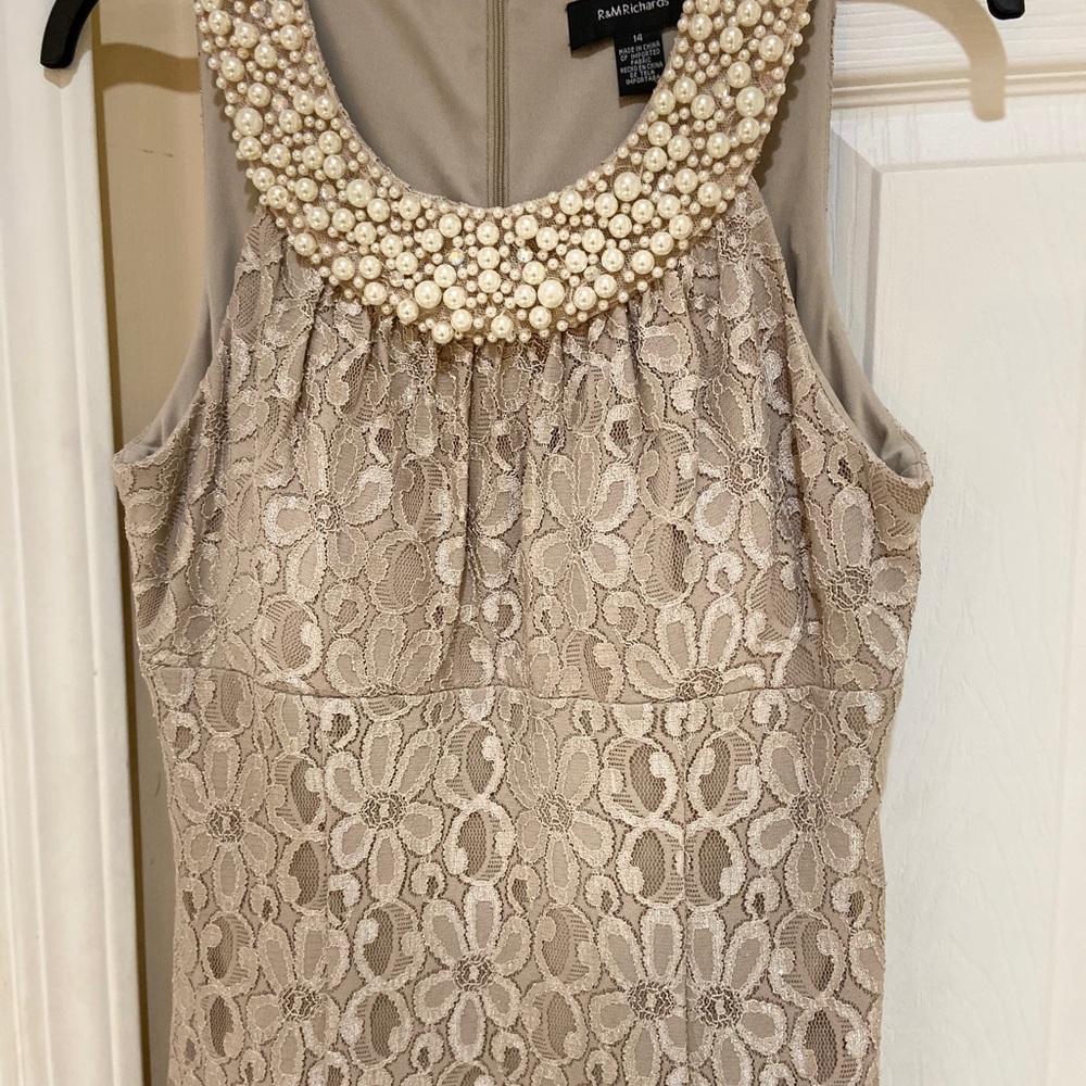 Champagne size 14 formal dress